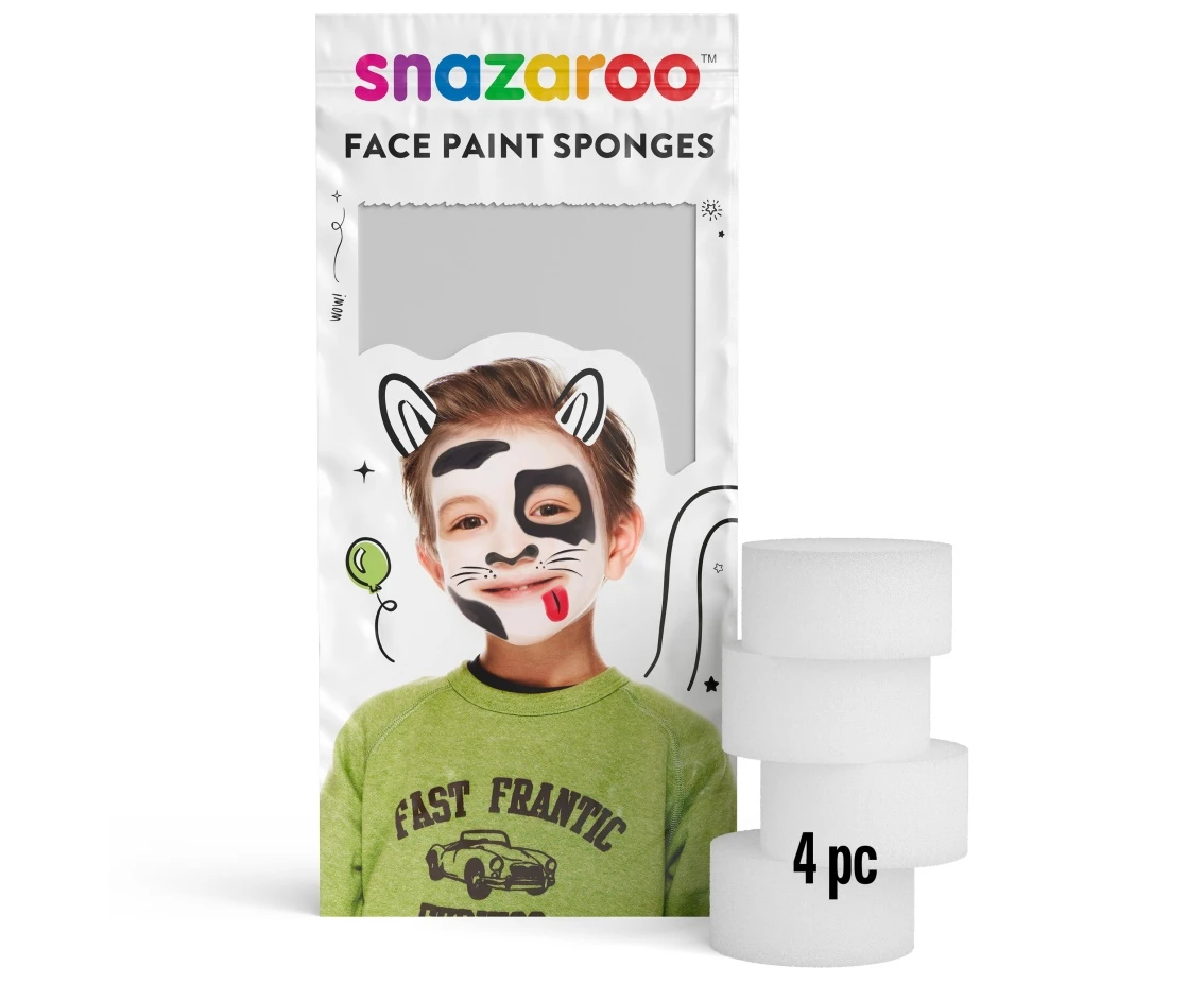 Face painting sponges 4 pcs.